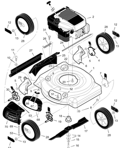 Part Location Diagram of F-99424 Murray Instruction Book
